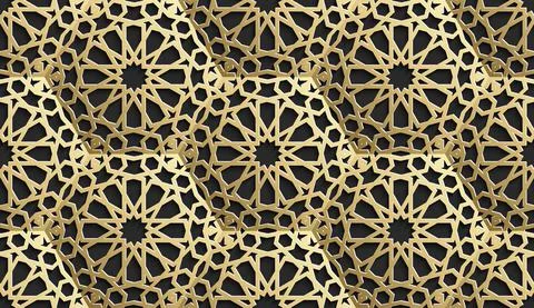 Islamic seamless pattern with stars. Vector background イラスト素材