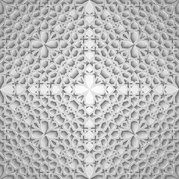 Islamic seamless pattern with stars. Vector background Stock Illustration