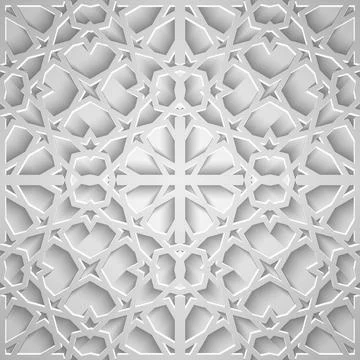 Islamic seamless pattern with stars. Vector background Stock Illustration