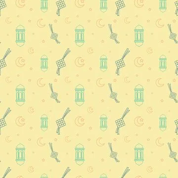 Islamic seamless vector pattern background Stock Illustration