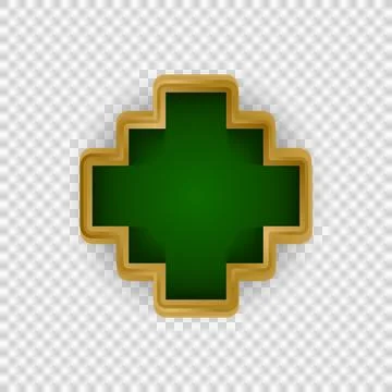 Islamic shape style border and frame decoration element isolated Stock Illustration