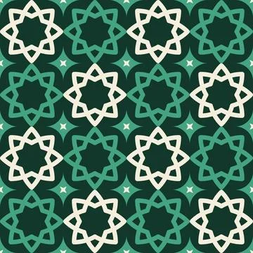Islamic simple pattern for Ramadhan backrgound Ilustração Stock