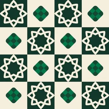 Islamic simple pattern for Ramadhan backrgound Stock-Illustration