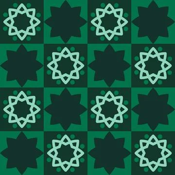Islamic simple pattern for Ramadhan backrgound Stock Illustration
