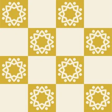 Islamic simple pattern for Ramadhan backrgound Illustrazione stock