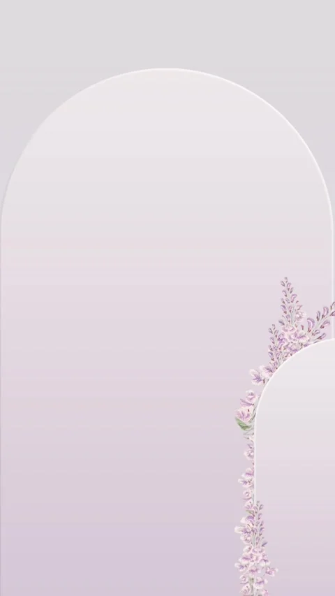 Islamic soft violet wedding invitation video vertical background blank_3 Video stock 310248669