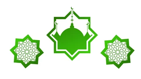 Islamic Star Medallions Stock Footage 335622193