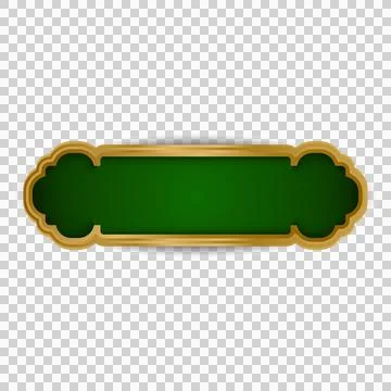 Islamic style border and frame ornament decoration design Stock Illustration