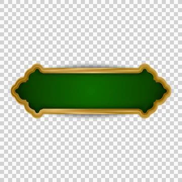 Islamic style border and frame ornament decoration isolated Stock Illustration