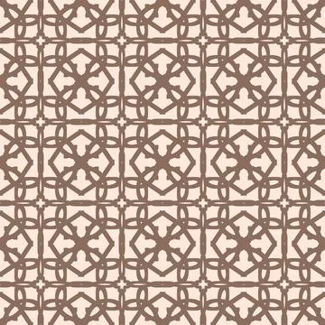 Islamic style geometric seamless pattern vector Stock Illustration