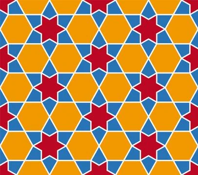 Islamic style seamless pattern. Textile print vector illustration. Illustrazione stock