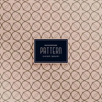 Islamic style shape pattern decoration Stock Illustration