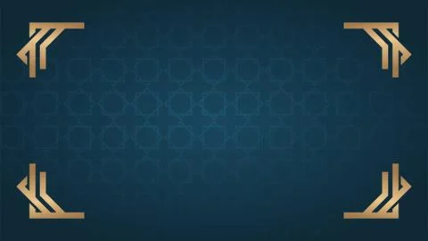 Islamic symbol pattern on blue background Stock Illustration