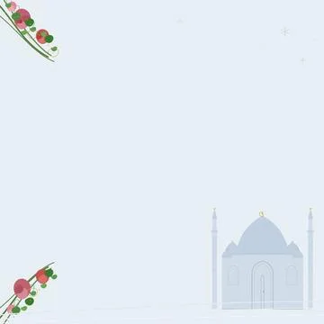 Islamic text template space for text with decorative corner Stock Illustration