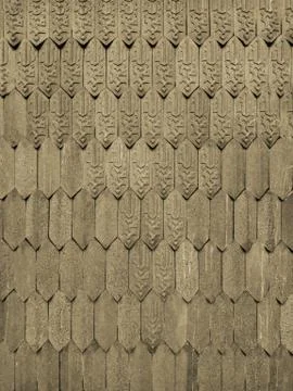 Islamic tile weave pattern on wall as background Stock Photos