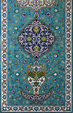 Islamic tile work Stock Photos