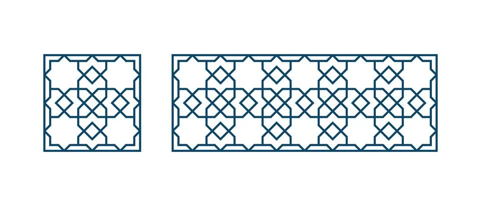 Islamic traditional pattern for decor Ramadan card Stock Illustration