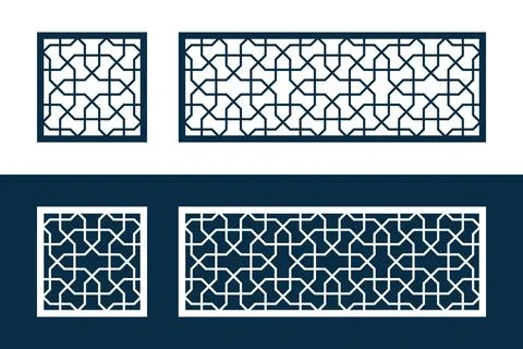 Islamic traditional pattern for decor Ramadan card Stock Illustration