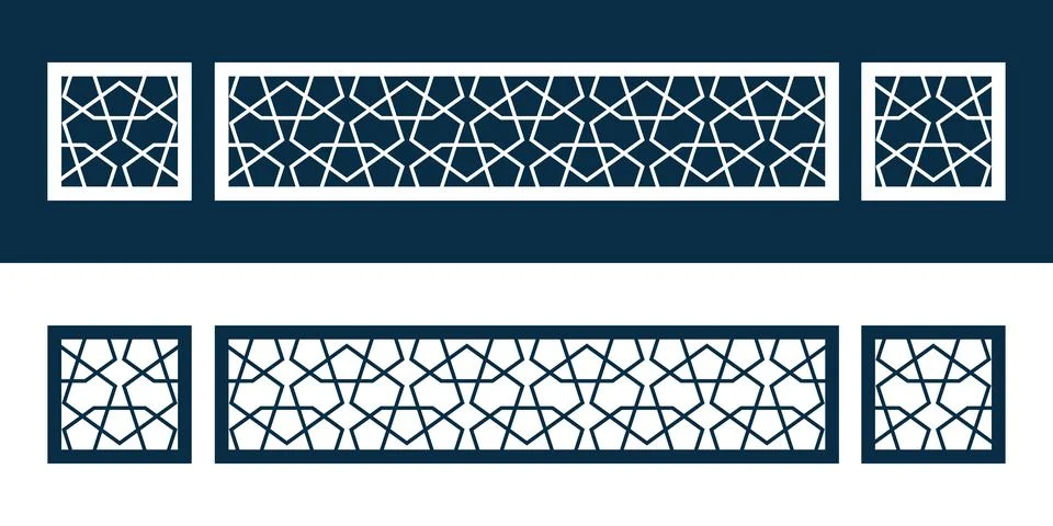 Islamic traditional pattern for decor Ramadan card Stock Illustration
