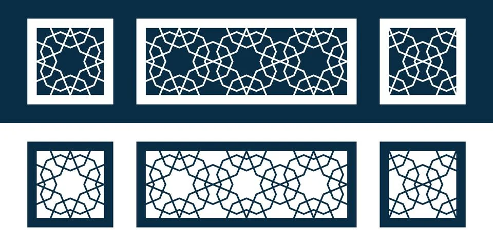 Islamic traditional pattern for decor Ramadan card Stock Illustration