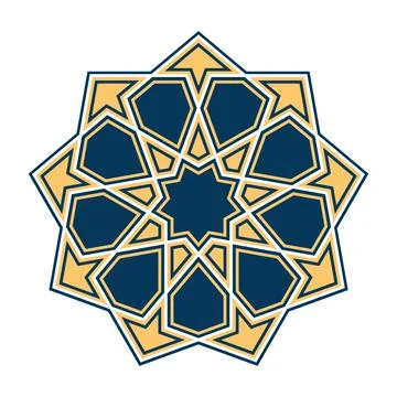 Islamic traditional rosette Stock Illustration