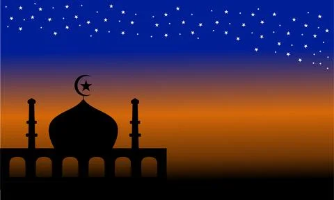 Islamic wallpaper background Stock Illustration