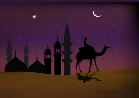 Islamic wallpaper Illustrazione stock