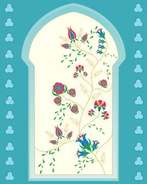 Islamic window Stock Illustration