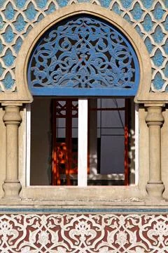 Islamic window Traditional Islamic pattern at arch Mosque window Copyright... Stock Photos