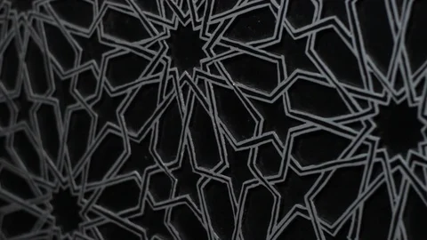 Islamic wooden patterns Stock Footage 123422954
