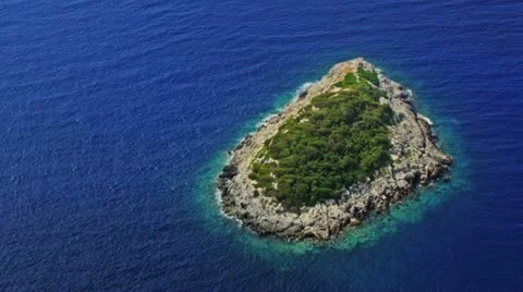Island aerial Stockbeeldmateriaal 12135552