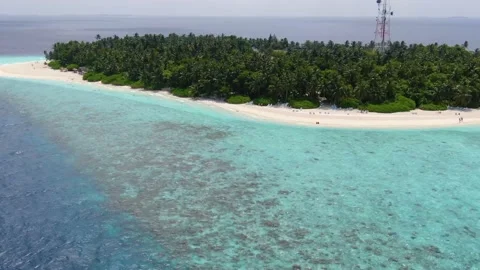 Island aerial view Stock Footage 135070085