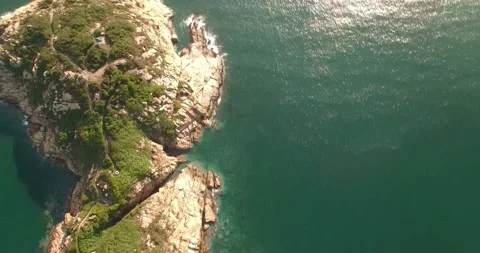 Island Aerial View Stock Footage 155924413