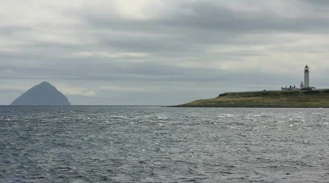 Island and lighthouse Video stock 857665