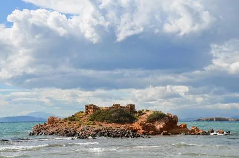 Island and sea Stock Photos