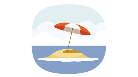 Island animation Stock Footage 195943540