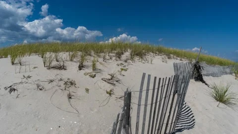 Island Beach Dunes 4K Time Lapse Stock Footage 220660989