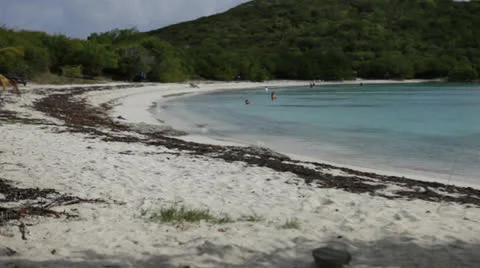 Island beach timelapse 400% Stock Footage 24300983