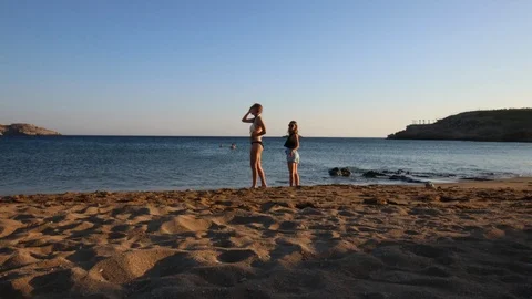 Island Beach Timelapse, Ios ,Greece Stock Footage 87184106