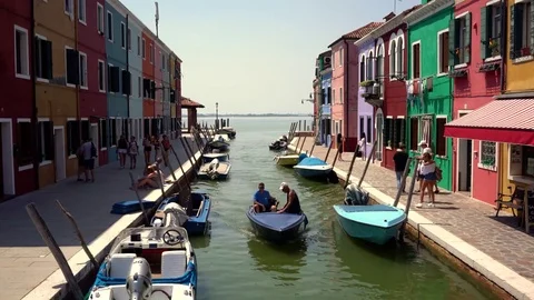 The island of Burano Video stock 79753907