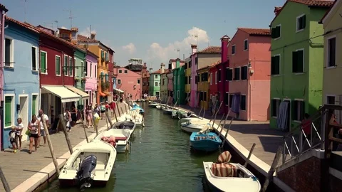 The island of Burano Stock Footage 79754336
