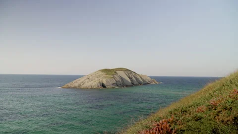 ISLAND IN CANTABRIA Video stock 160628418