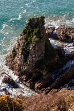 Island Cliffside Stock Photos