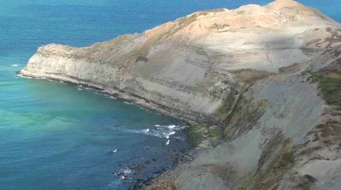 Island with cloud movement Stock Footage 846593