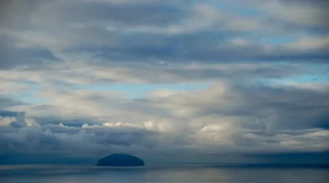 Island clouds timelapse Stock Footage 14903197