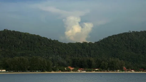 Island Clouds Water Timelapse, Koh Lanta, Thailand Видео 341713093