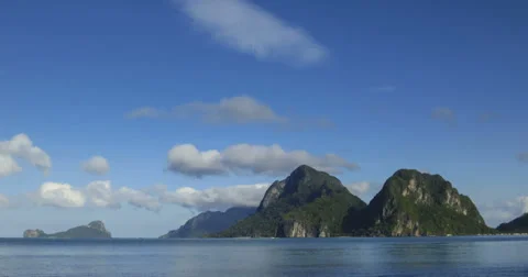 Island cloudscape Philippines time lapse 4k Stock Footage 35663134