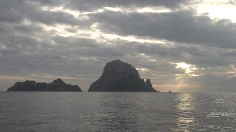 The island of es vedra at sunset Video stock 102568954