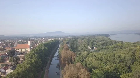 Island of Esztergom Stock Footage 93961062