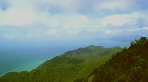 Island high viewpoint Video stock 10820066